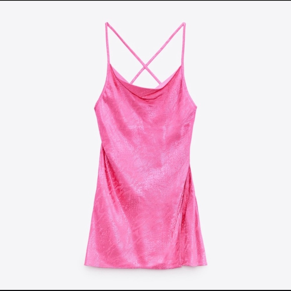 Zara Pink Slip Dress